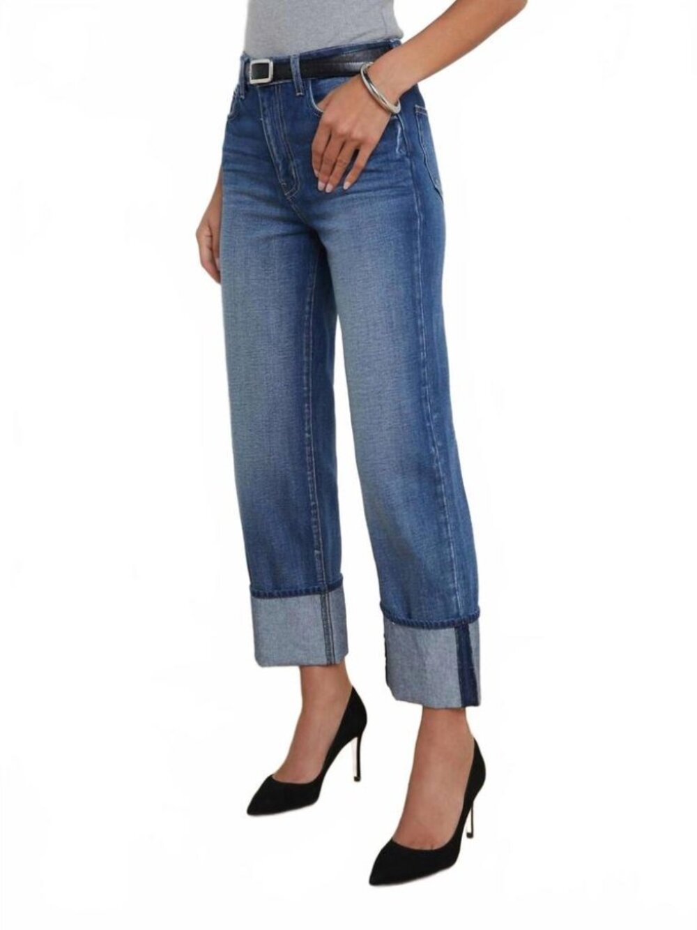 L'AGENCE Leighton Cuffed Stovepipe High Rise Jeans Size 29